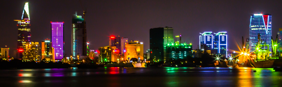 Ho Chi Minh City (Saigon) by night